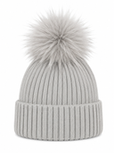 Bowie Hat Beanie bobble - Grey