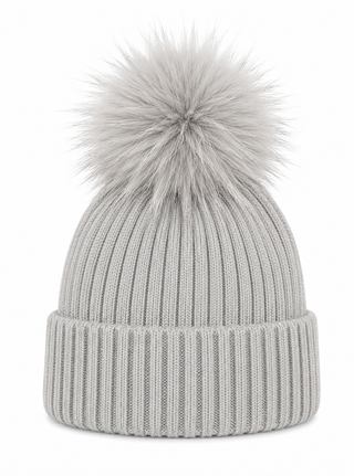 Bowie Hat Beanie bobble - Grey