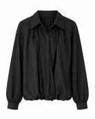 Riva Balloon Shirt Jacket- Black
