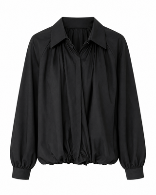 Riva Balloon Shirt Jacket- Black