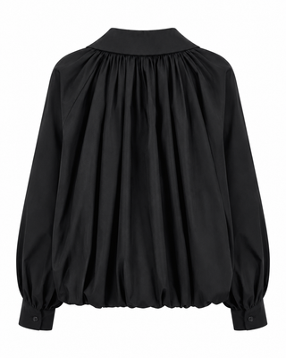 Riva Balloon Shirt Jacket- Black