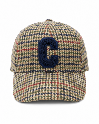 Baseball Cap Houndstooth -Navy
