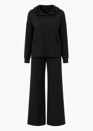 Sloane Knit Lounge Set- Black