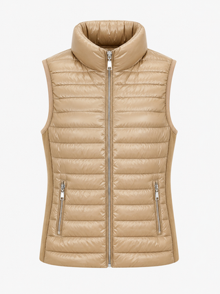 Romy Padded Gilet - Beige