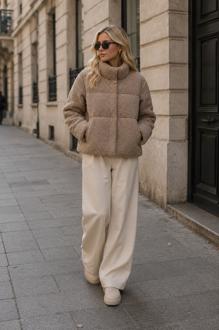 Blaze Teddy Jacket - Soft Brown