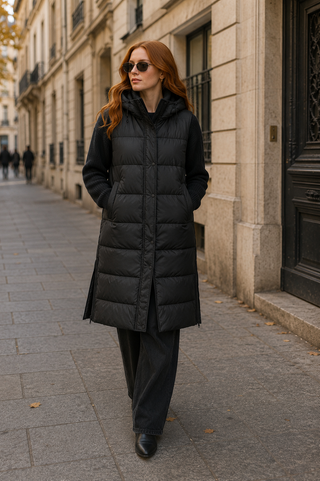Tia Gilet Long -Black