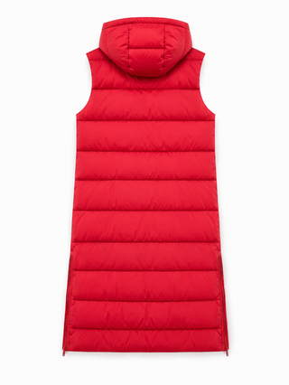 Tia Gilet Long -Red