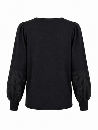 Nancy Black Knit Jumper - Derhy