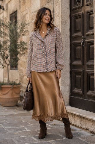 Camille Check Blouse