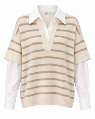 Mimi Layered Knit - Beige