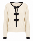 Minka Bow Knit - Cream