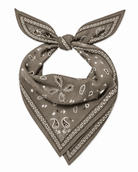 Paisley Bandana Scarf- Taupe