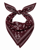 Paisley Bandana Scarf- Burgundy