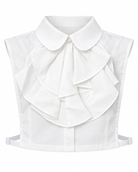 White frill collar shirt insert
