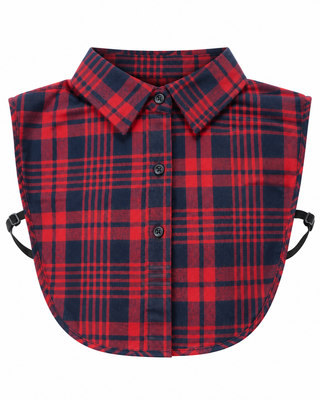 Plaid collar shirt insert