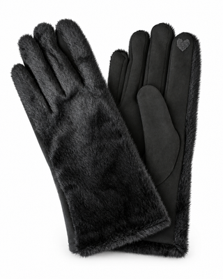 Tabby Fur Glove - Black