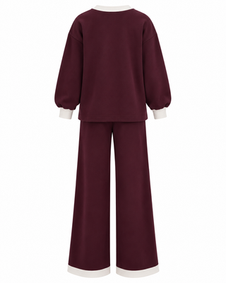 Betty Leisure Set - Burgundy