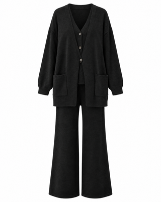 Lauren Leisure 3 Piece Set -Black