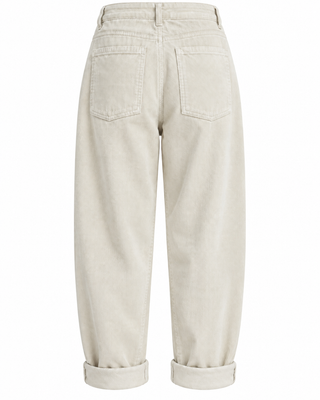 Verena Cord Relaxed Trousers - Cream
