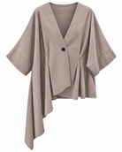 Cleo Asymmetric Jacket - Beige
