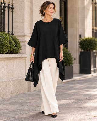 Zynelle Asymmetric Drape Top