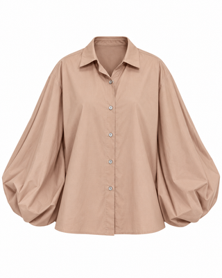 Aviora Balloon Sleeve Shirt - Caramel