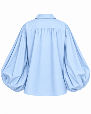 Aviora Balloon Sleeve Shirt - Blue