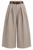 The Marlow Belted Culottes - Light Brown