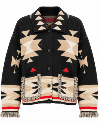 Aspen Geometric Knit Jacket