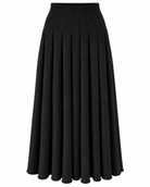 Harper Knit Pleated Skirt - Black