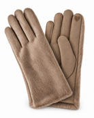 Tabby Fur Glove - Taupe