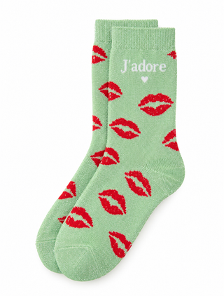 Glamour Kiss Socks -Green