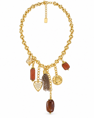Charlie Gold Charm Necklace
