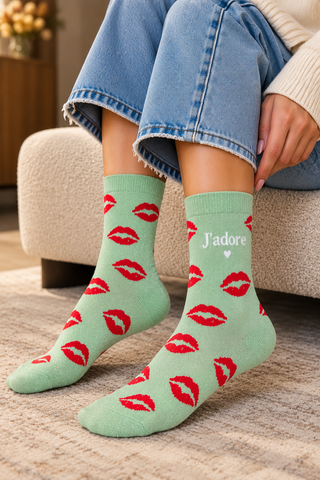 Glamour Kiss Socks -Green