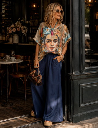 Kate Culotte with Belt - Navy