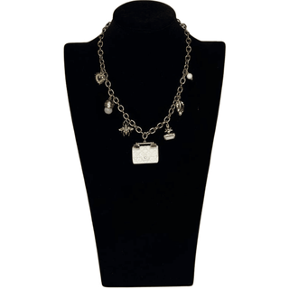 Chanel Bag Charm Necklace - Cream