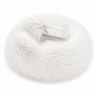 Fur headband - White