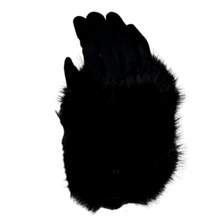 Deep Fur Cuff Glove - Black