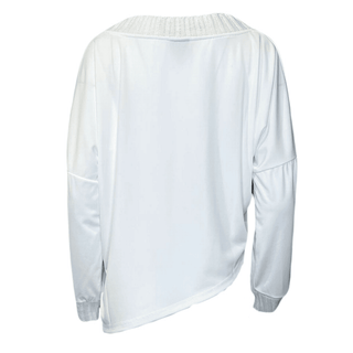Yade Blouse Asymetric Top - Winter White
