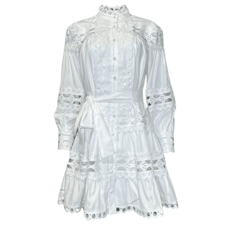 Casey Cotton Dress - White