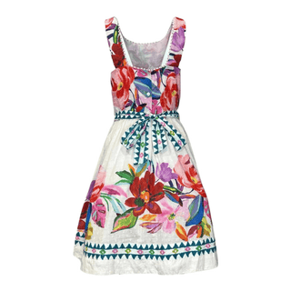Poppy Cotton Dobby Print Dress - Multi