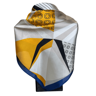 Kasie Scarf - Navy/Yellow