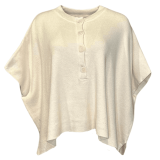 Noble Button Loose Knit - Cream