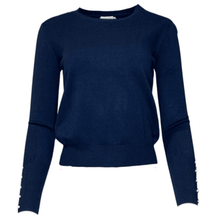 Serayna Round Neck Knit - Navy