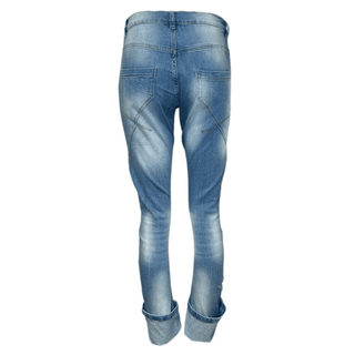 Nobu Flower Appliqué Jean - Blue
