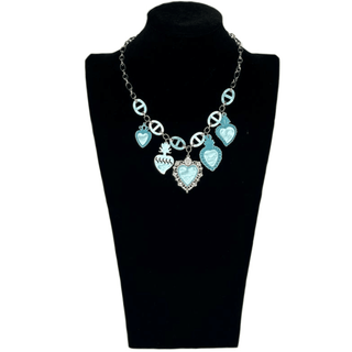 Candy Charm Necklace- Turquoise