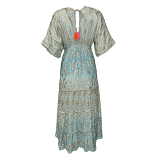 Byblos Shimmer Dress - Turq/Gold