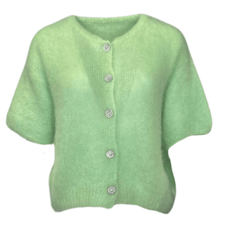 Sandy Mohair Cardi - Mint