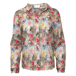 Pina Print Cotton Shirt - Pink Multi