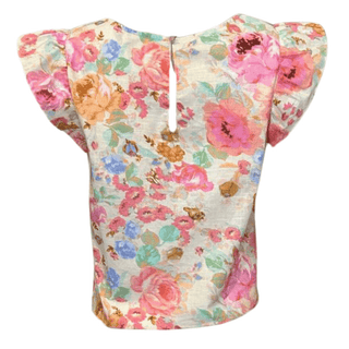 Dakota Linen Mix Print Top